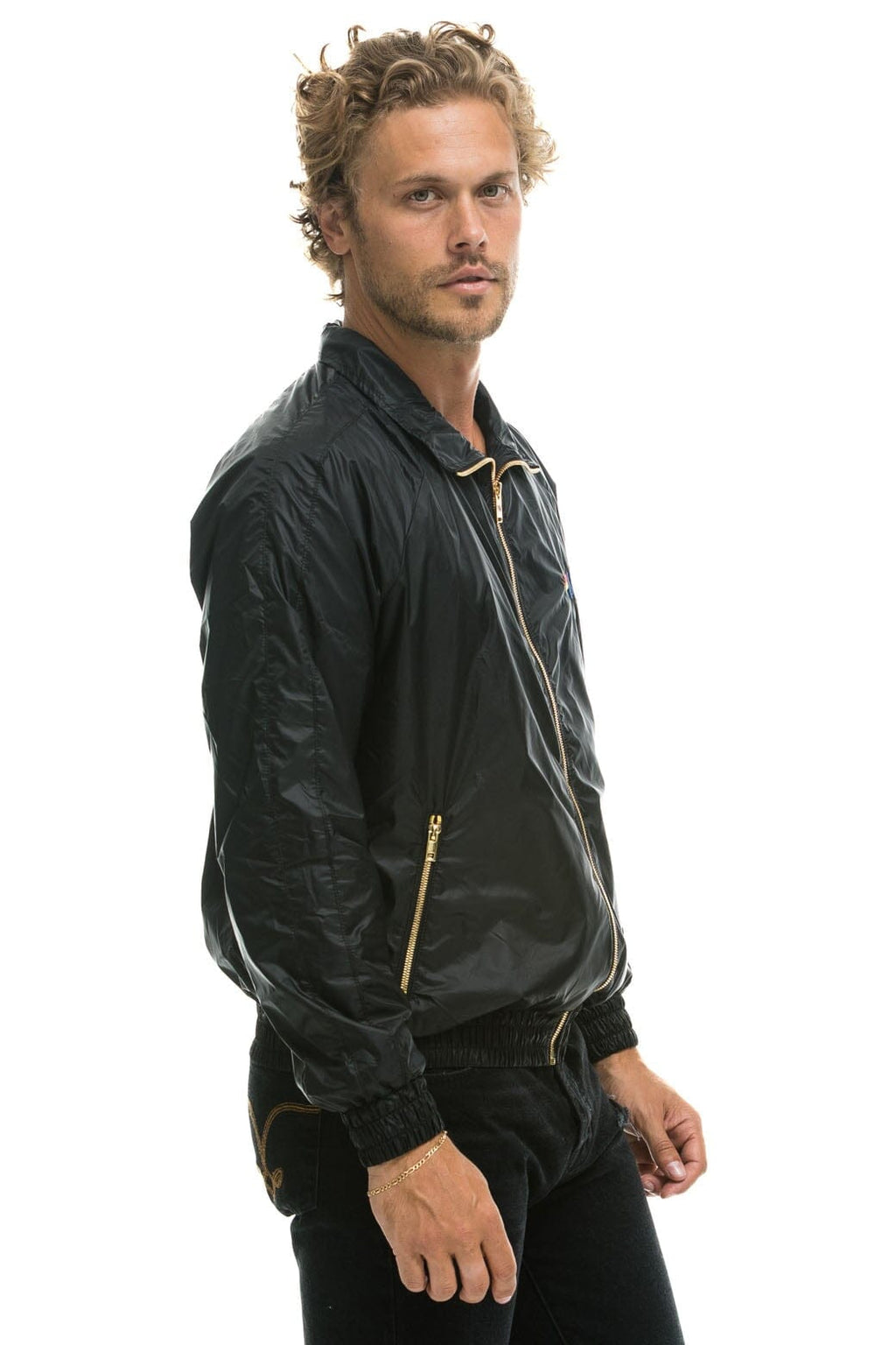 MENS BASIC WINDBREAKER - BLACK