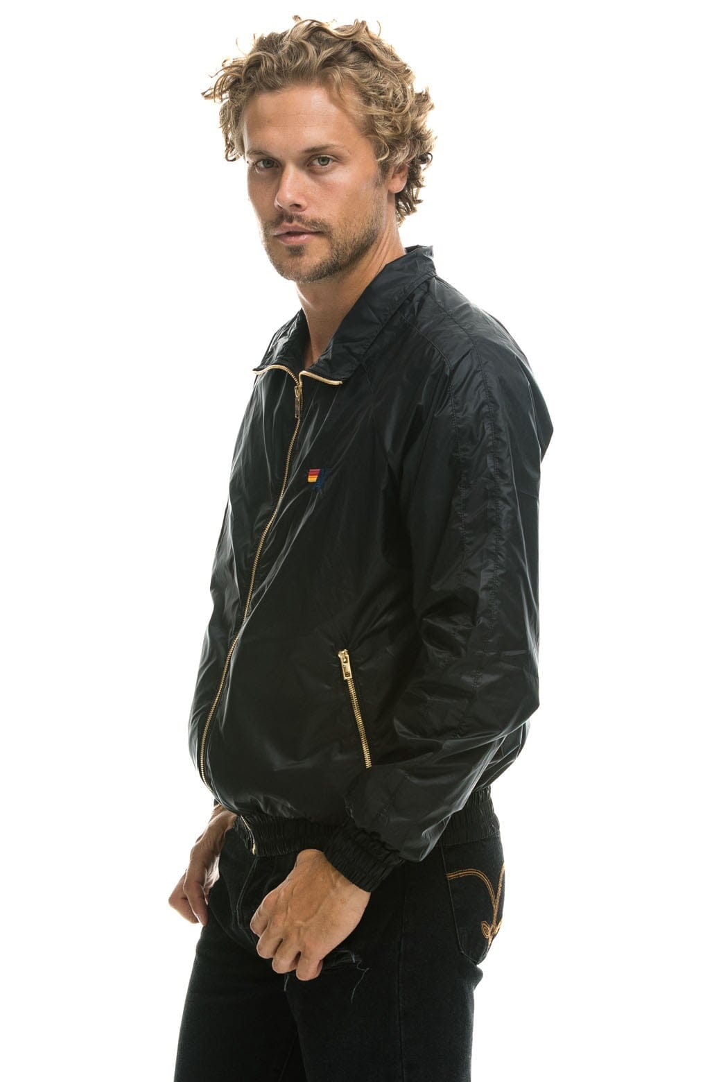 MENS BASIC WINDBREAKER - BLACK