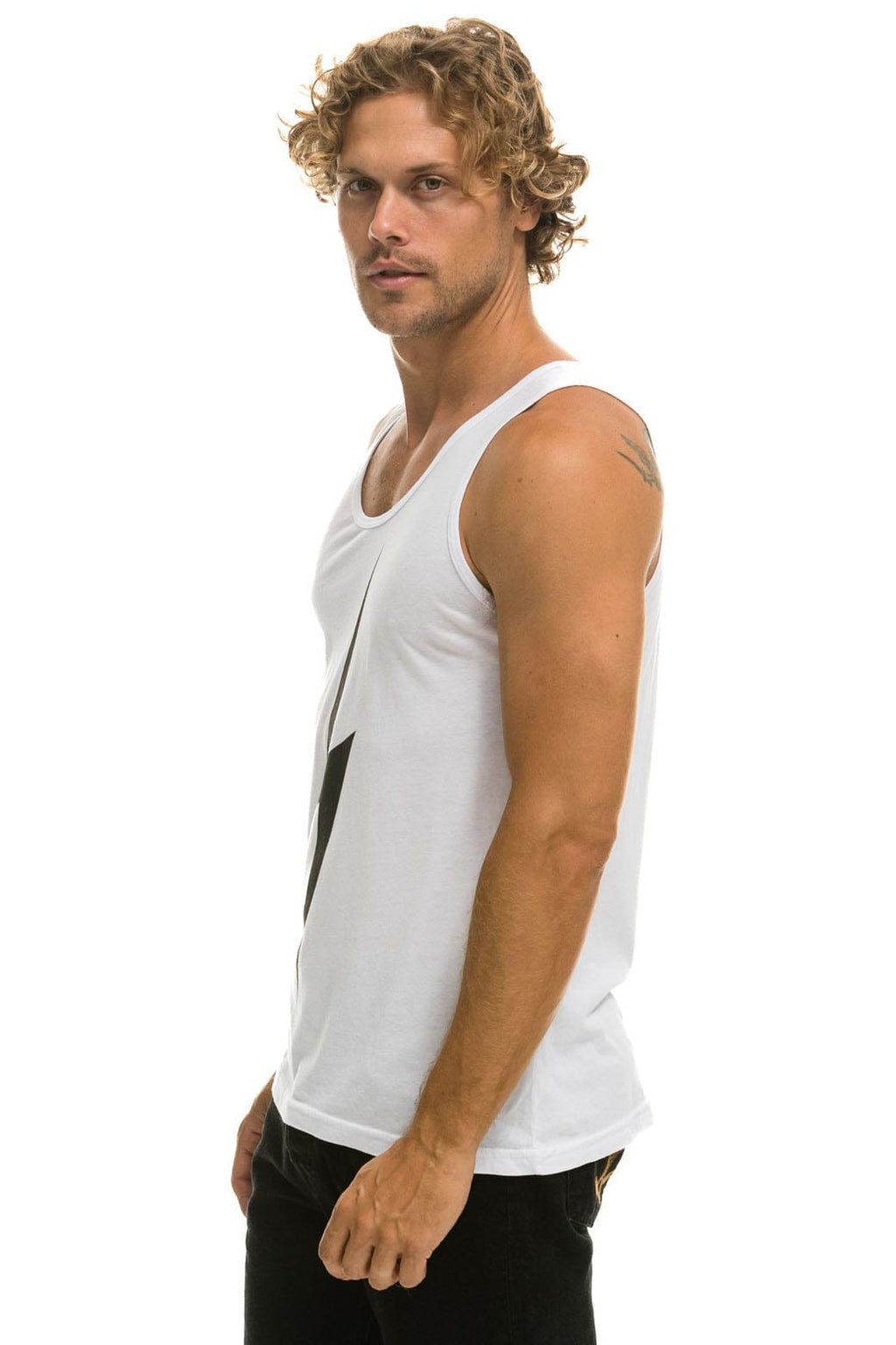 MENS BOLT TANK - WHITE