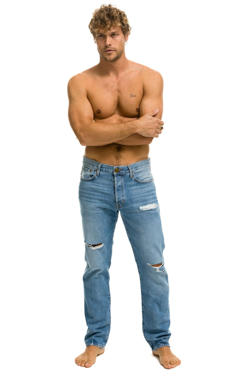 MENS CLASSIC STRAIGHT LEG DENIM JEAN - SUPER LIGHT