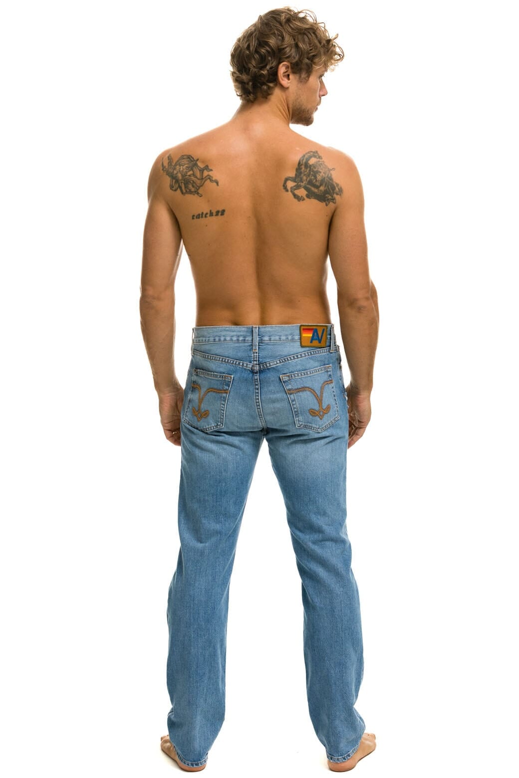 MENS CLASSIC STRAIGHT LEG DENIM JEAN - SUPER LIGHT