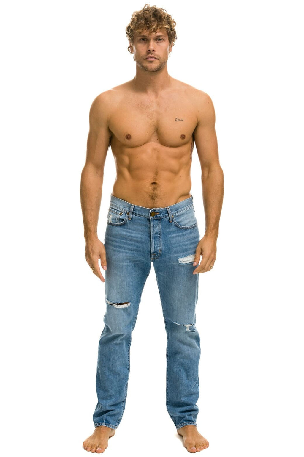 MENS CLASSIC STRAIGHT LEG DENIM JEAN - SUPER LIGHT