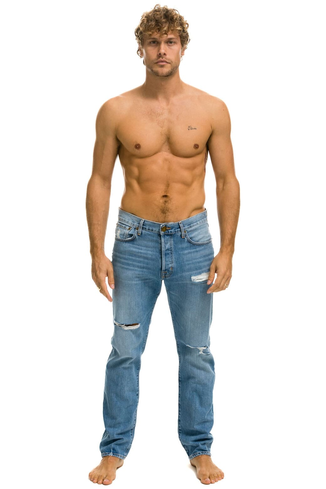 MENS CLASSIC STRAIGHT LEG DENIM JEAN - SUPER LIGHT