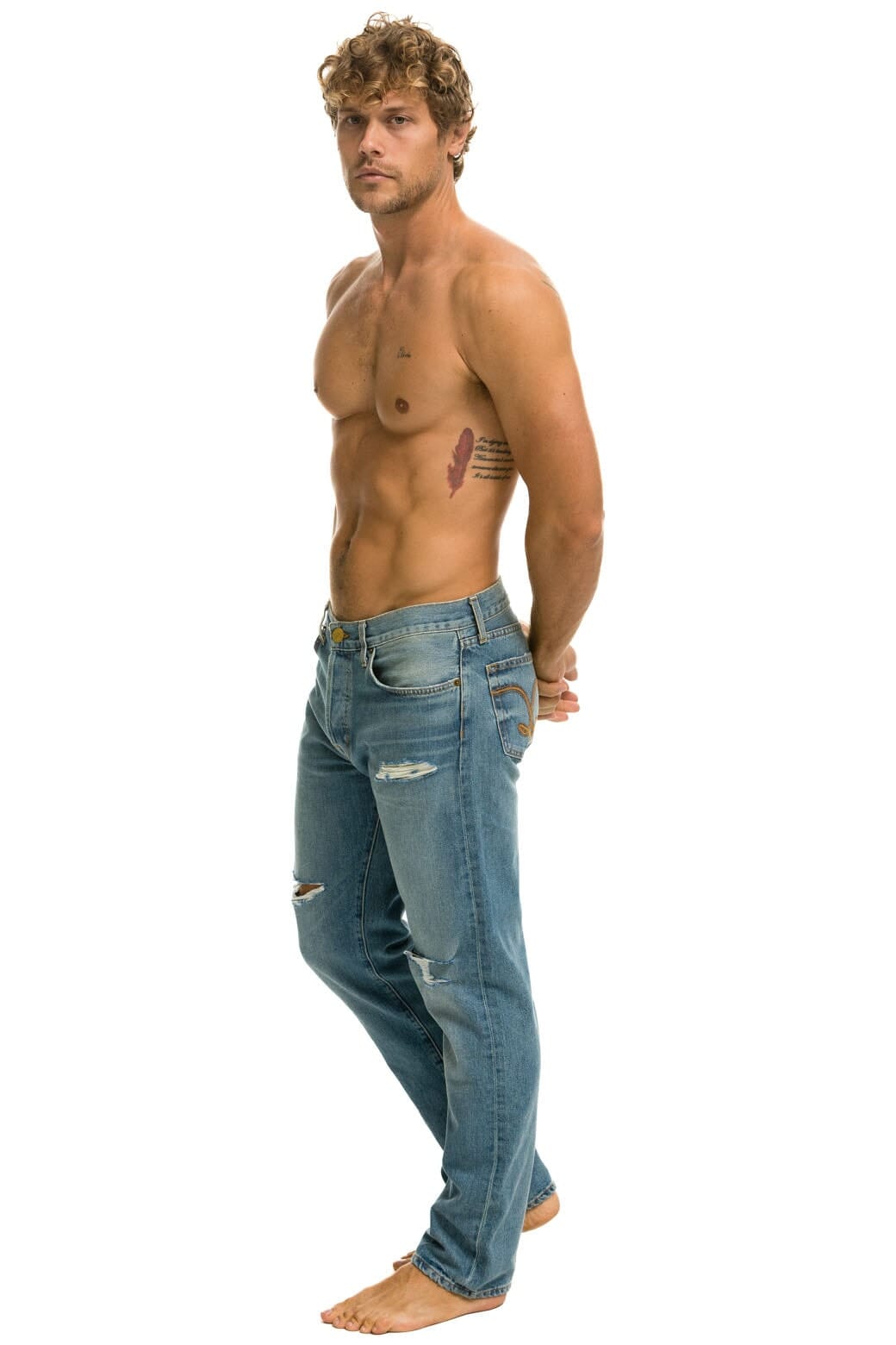 MENS CLASSIC STRAIGHT LEG DENIM JEAN - VINTAGE