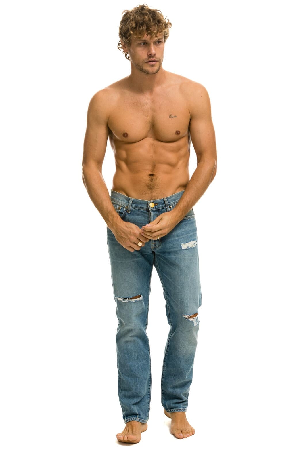 MENS CLASSIC STRAIGHT LEG DENIM JEAN - VINTAGE