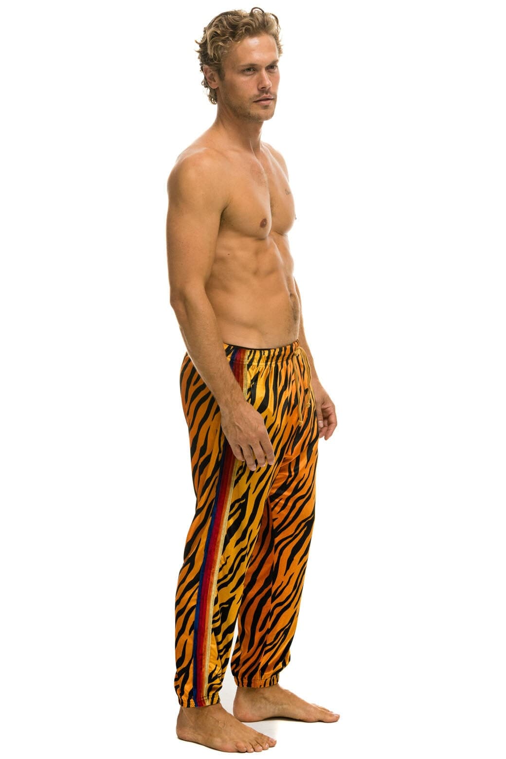 CLASSIC VELVET SWEATPANTS - TIGER