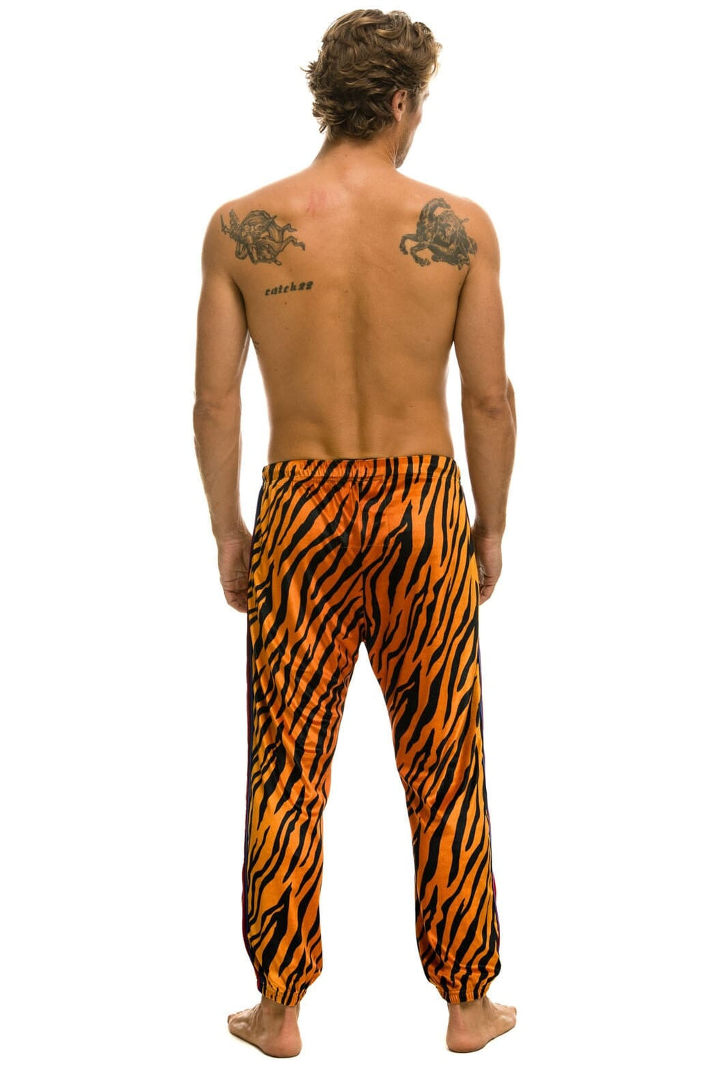CLASSIC VELVET SWEATPANTS - TIGER