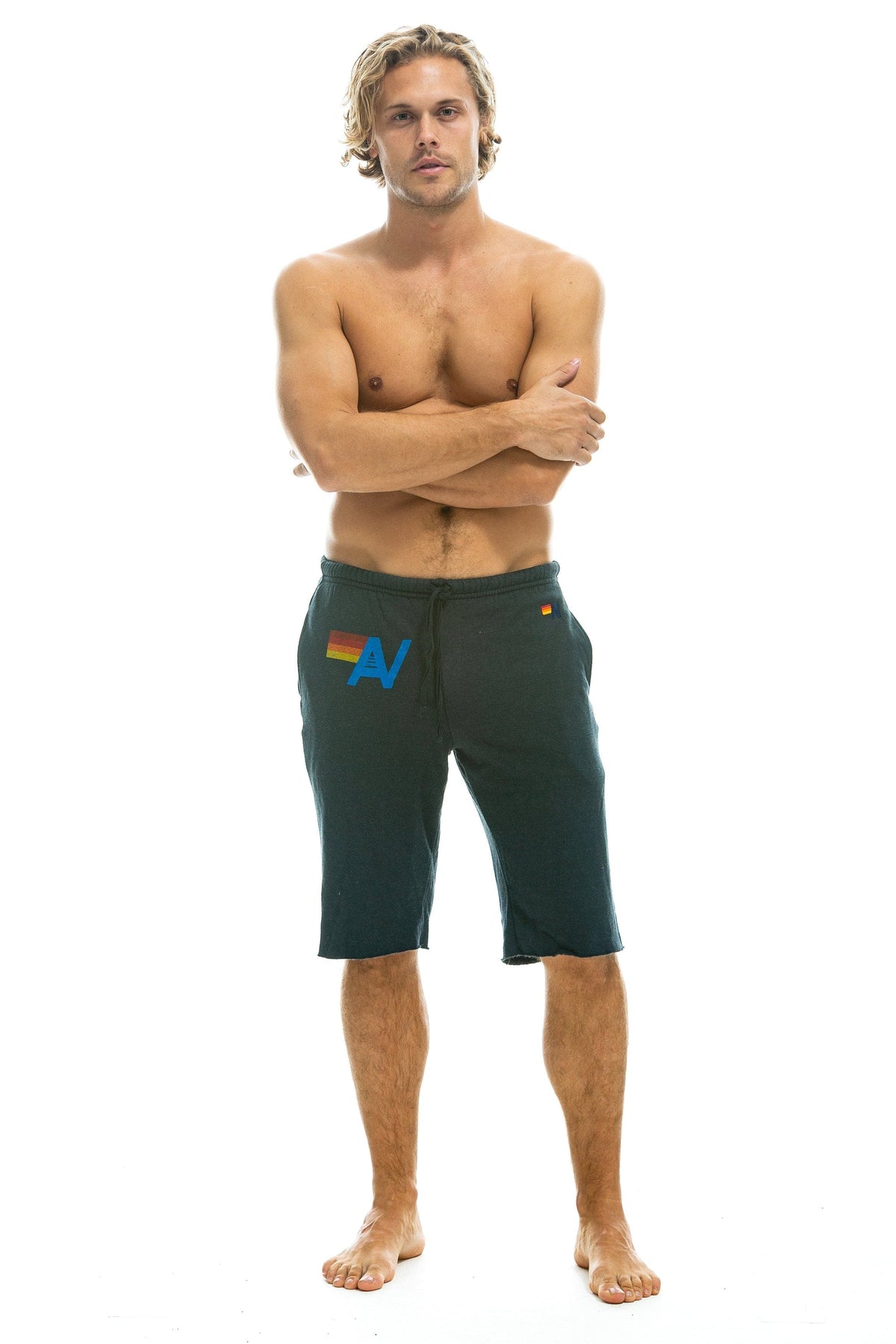 LOGO SWEATSHORTS - CHARCOAL