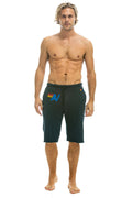 LOGO SWEATSHORTS - CHARCOAL