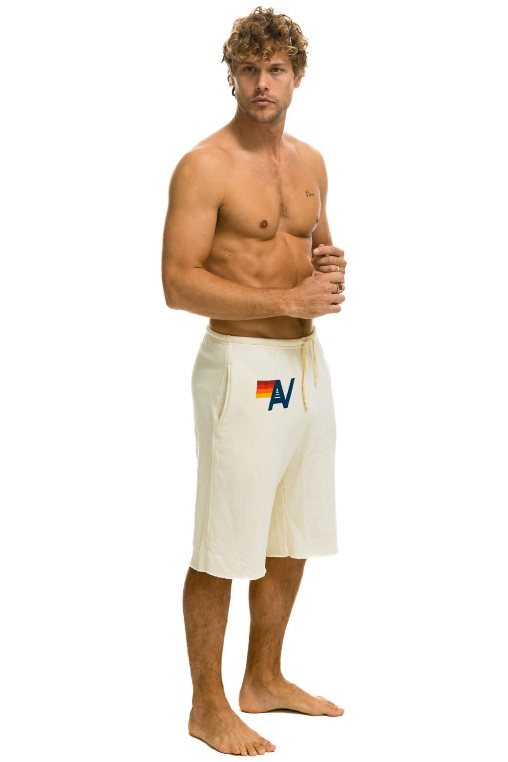 LOGO SWEATSHORTS - VINTAGE WHITE