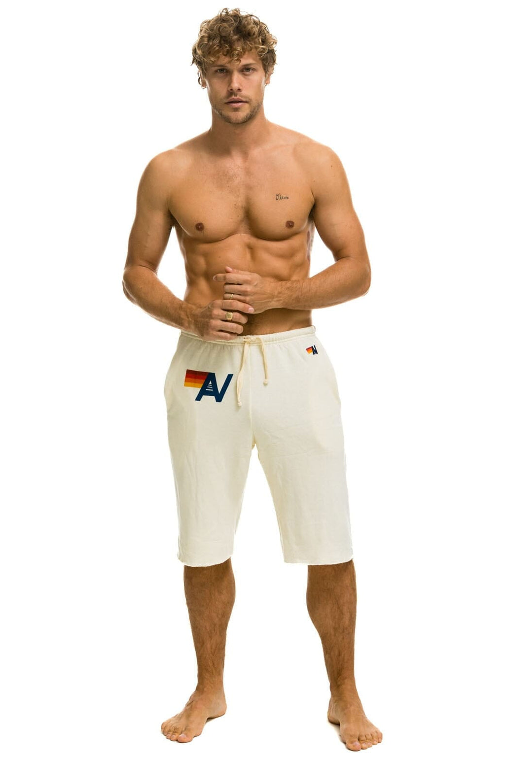 LOGO SWEATSHORTS - VINTAGE WHITE