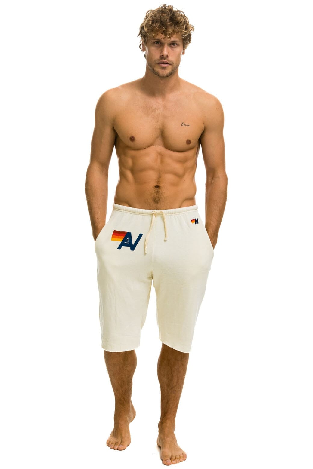 LOGO SWEATSHORTS - VINTAGE WHITE