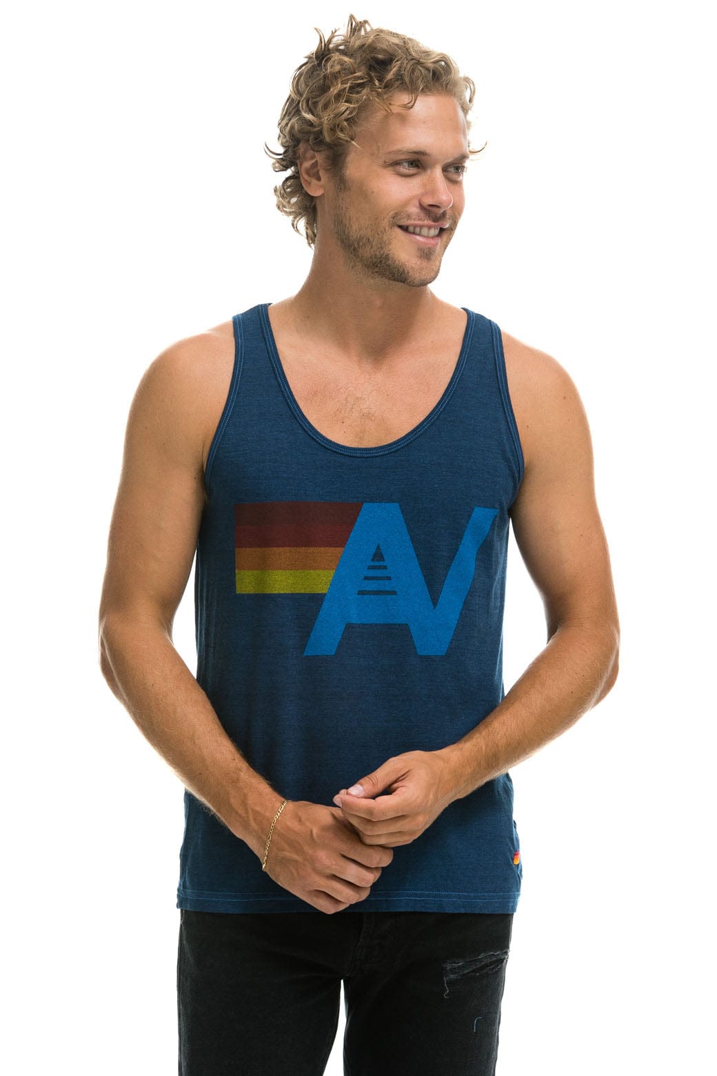 MENS LOGO TANK - NAVY