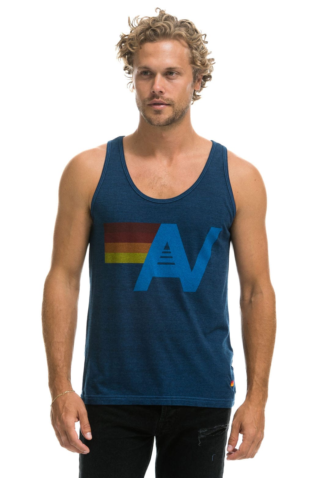 MENS LOGO TANK - NAVY