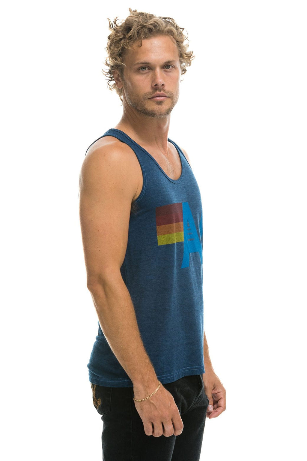 MENS LOGO TANK - NAVY