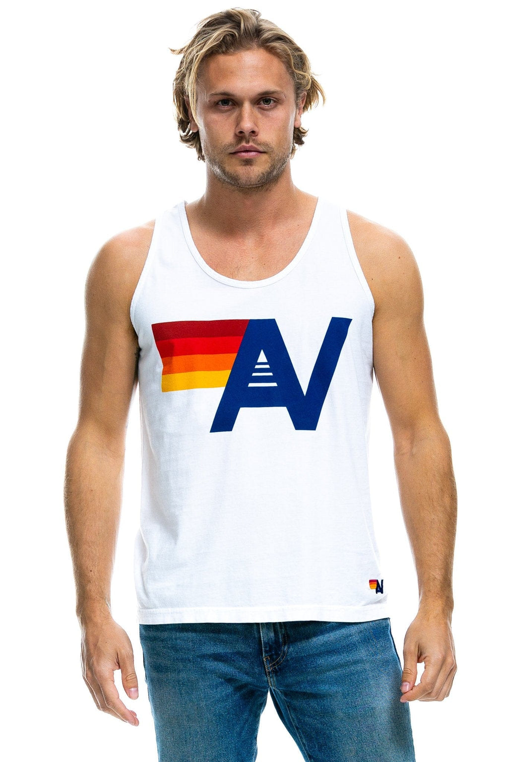 MENS LOGO TANK - WHITE