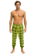 UNISEX PLAID LODGE PANT - AVOCADO PLAID