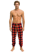 UNISEX PLAID LODGE PANT - RUGBY PLAID