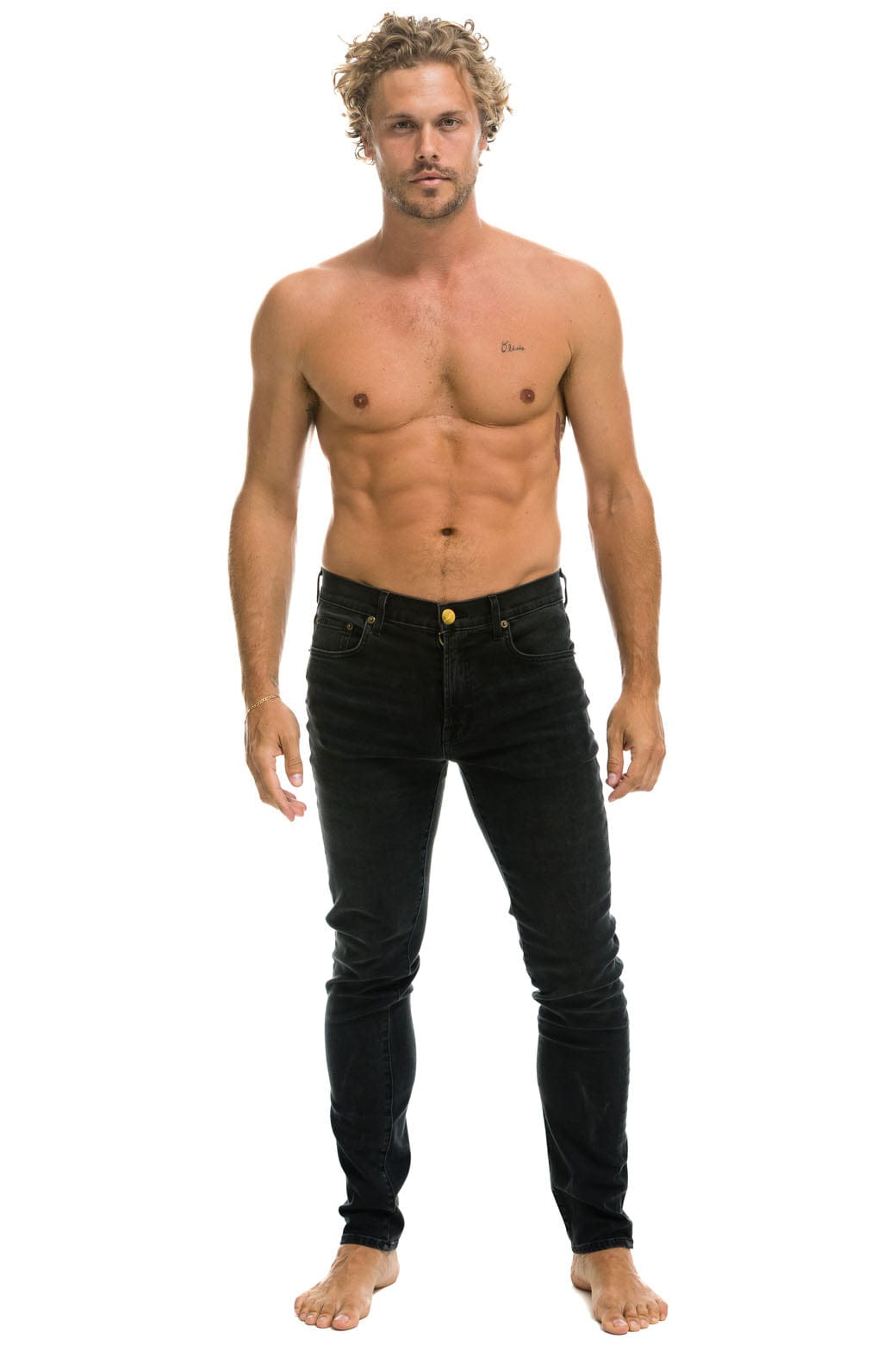 MENS SLIM FIT SURFER DENIM JEAN - VINTAGE BLACK