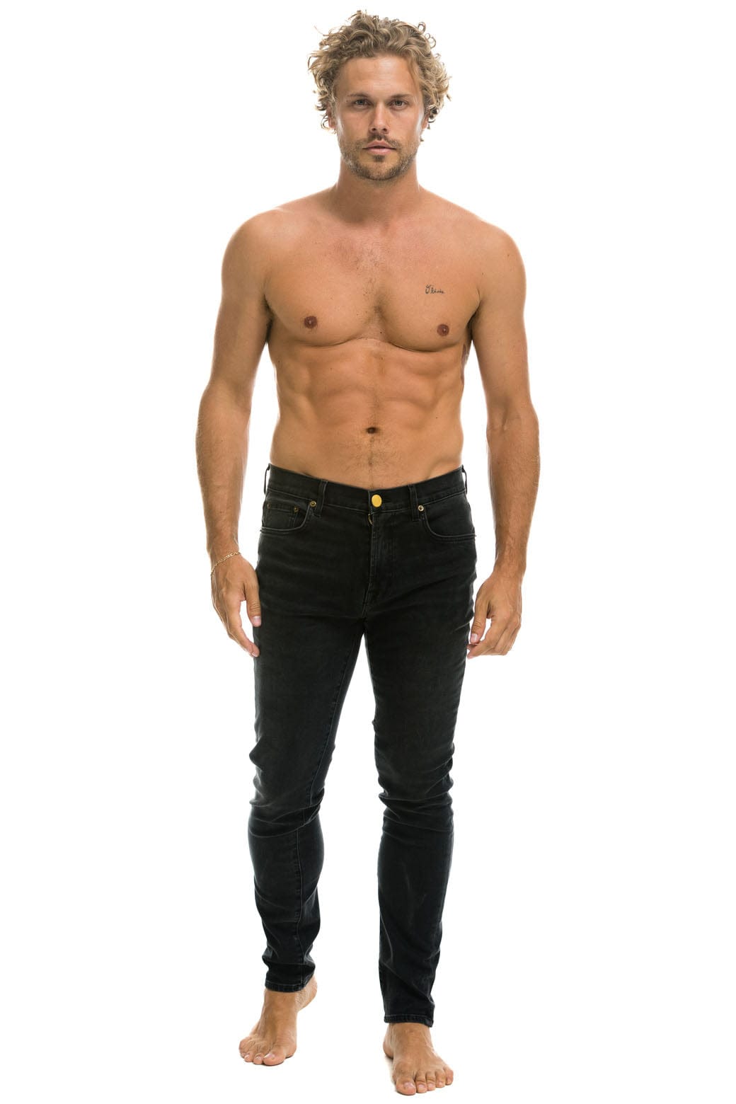 MENS SLIM FIT SURFER DENIM JEAN - VINTAGE BLACK