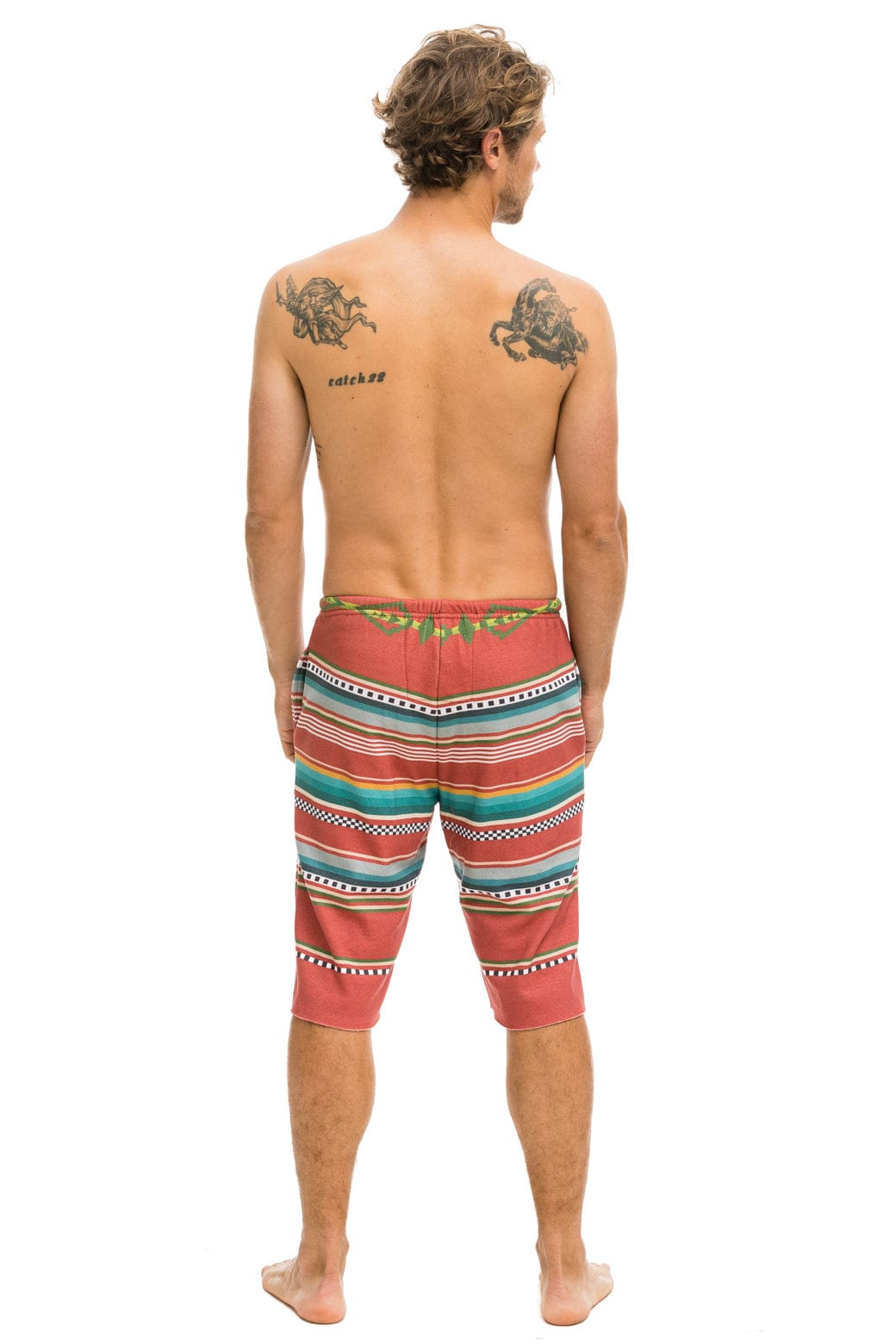 MENS TULUM SWEATSHORTS - RED