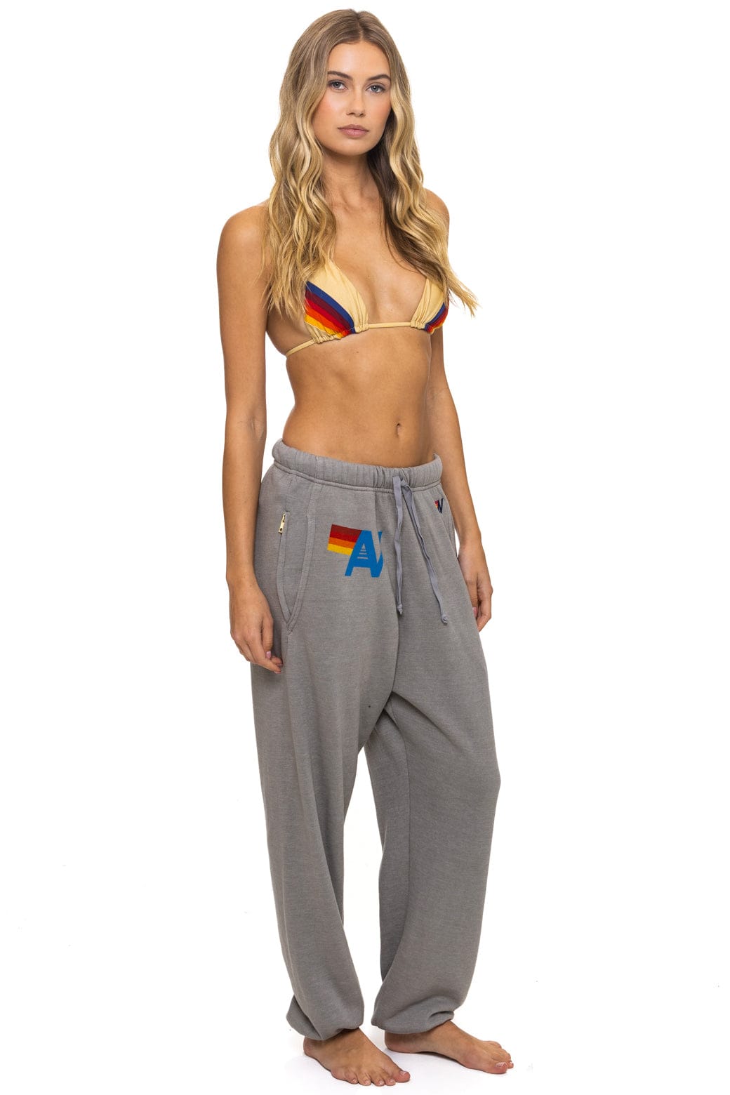 LOGO SWEATPANTS - SLATE