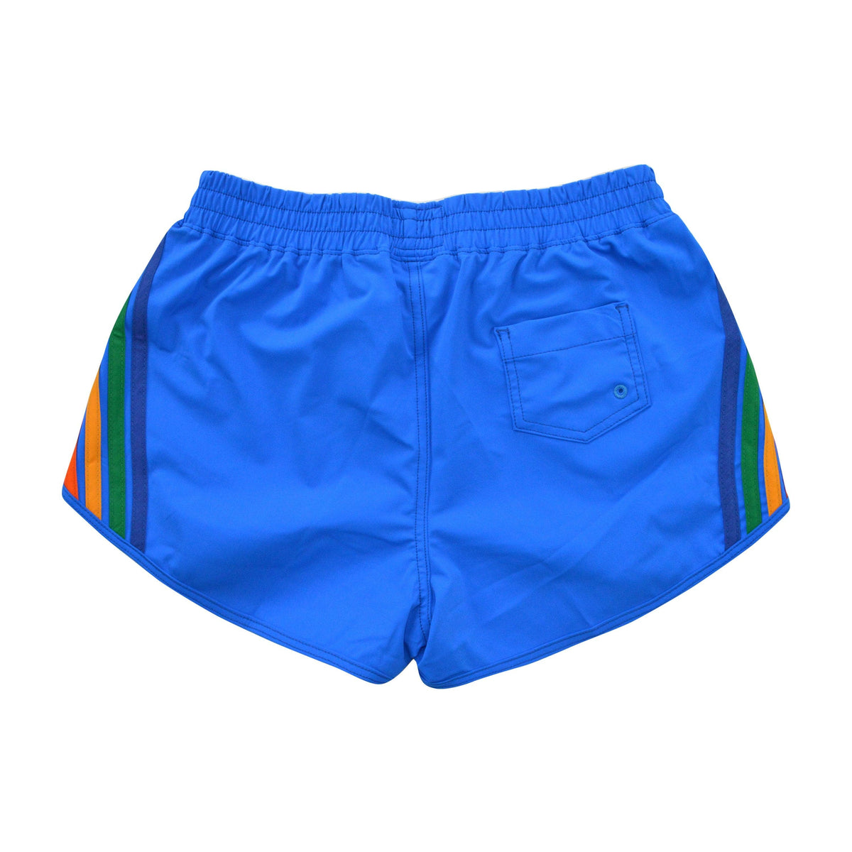 WOMENS 5 STRIPE FLEX BOARD SHORTS - PARROT RAINBOW