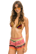 TULUM RAINBOW JOGGER SHORTS - PINK