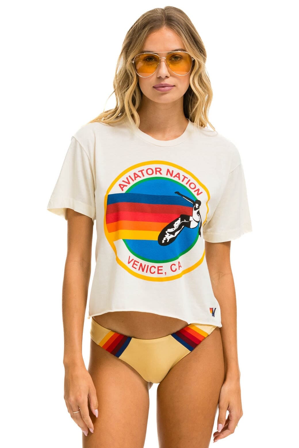SIGNATURE VENICE BOYFRIEND TEE - VINTAGE WHITE