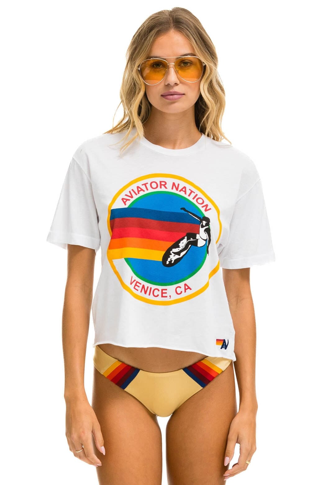 SIGNATURE VENICE BOYFRIEND TEE - WHITE