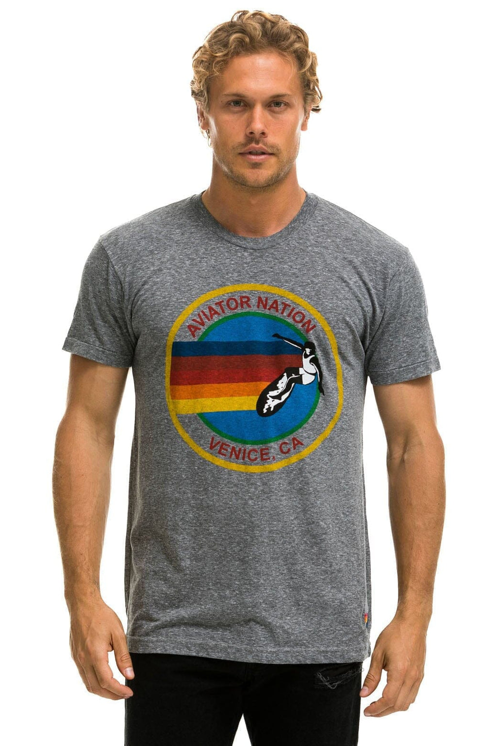 SIGNATURE VENICE TEE - HEATHER GREY