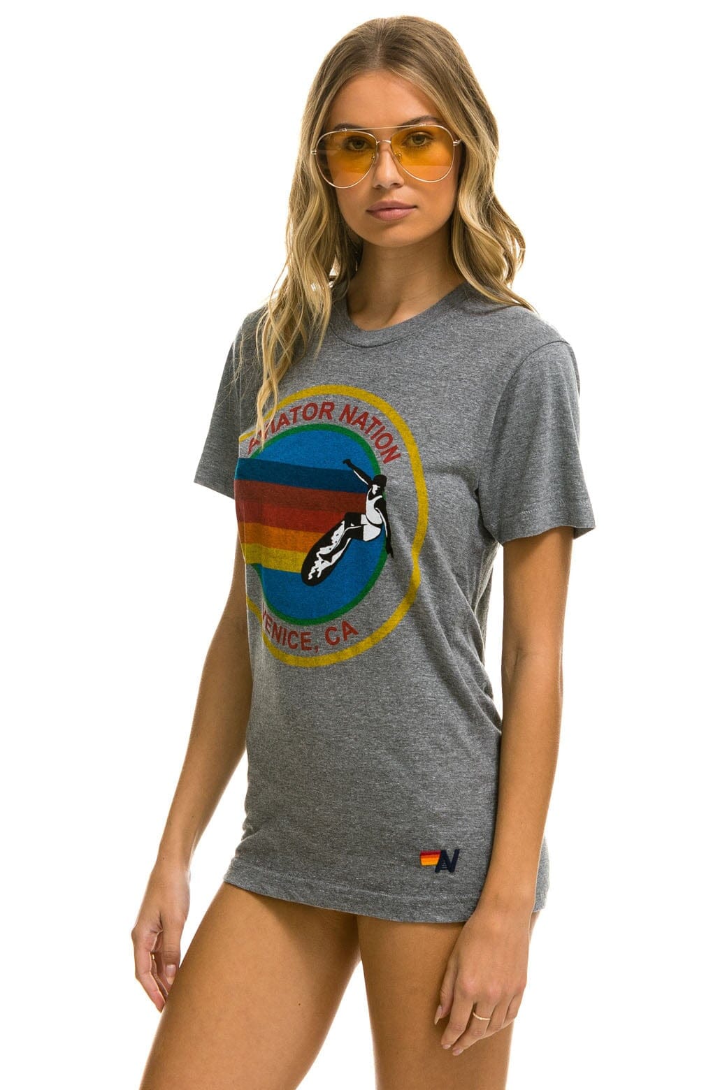 SIGNATURE VENICE TEE - HEATHER GREY