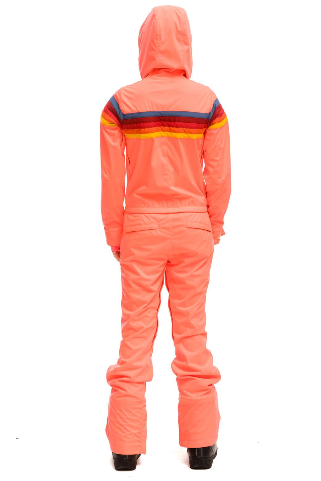 WOMENS 3 LAYER POWDER SUIT - NEON FLAMINGO