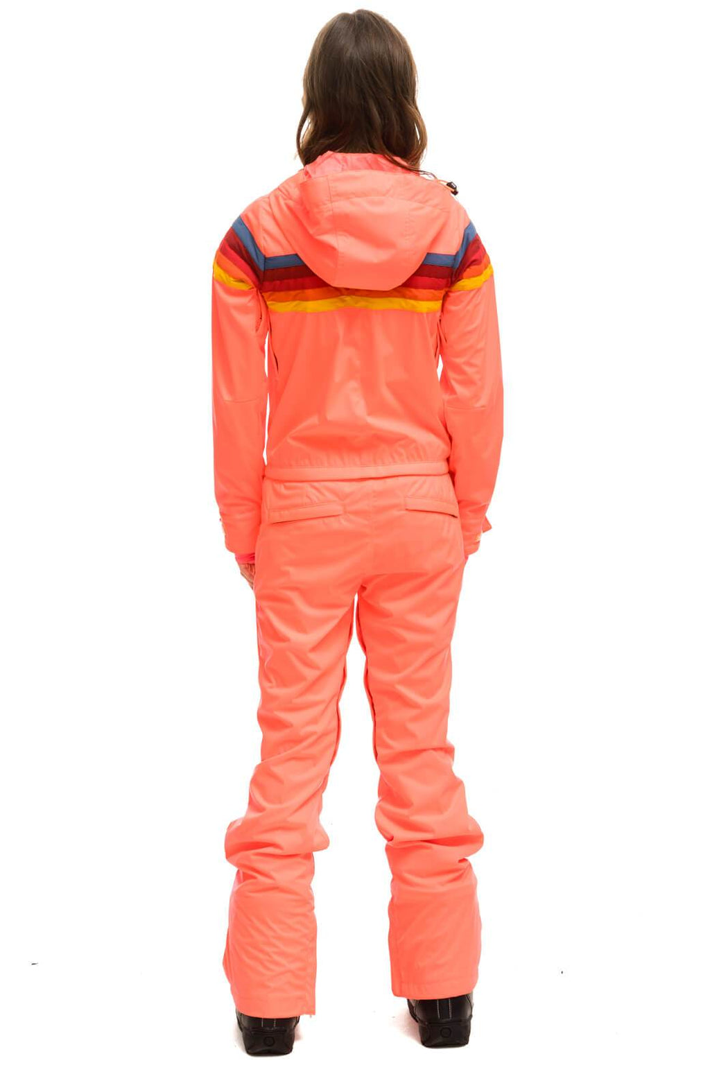 WOMENS 3 LAYER POWDER SUIT - NEON FLAMINGO