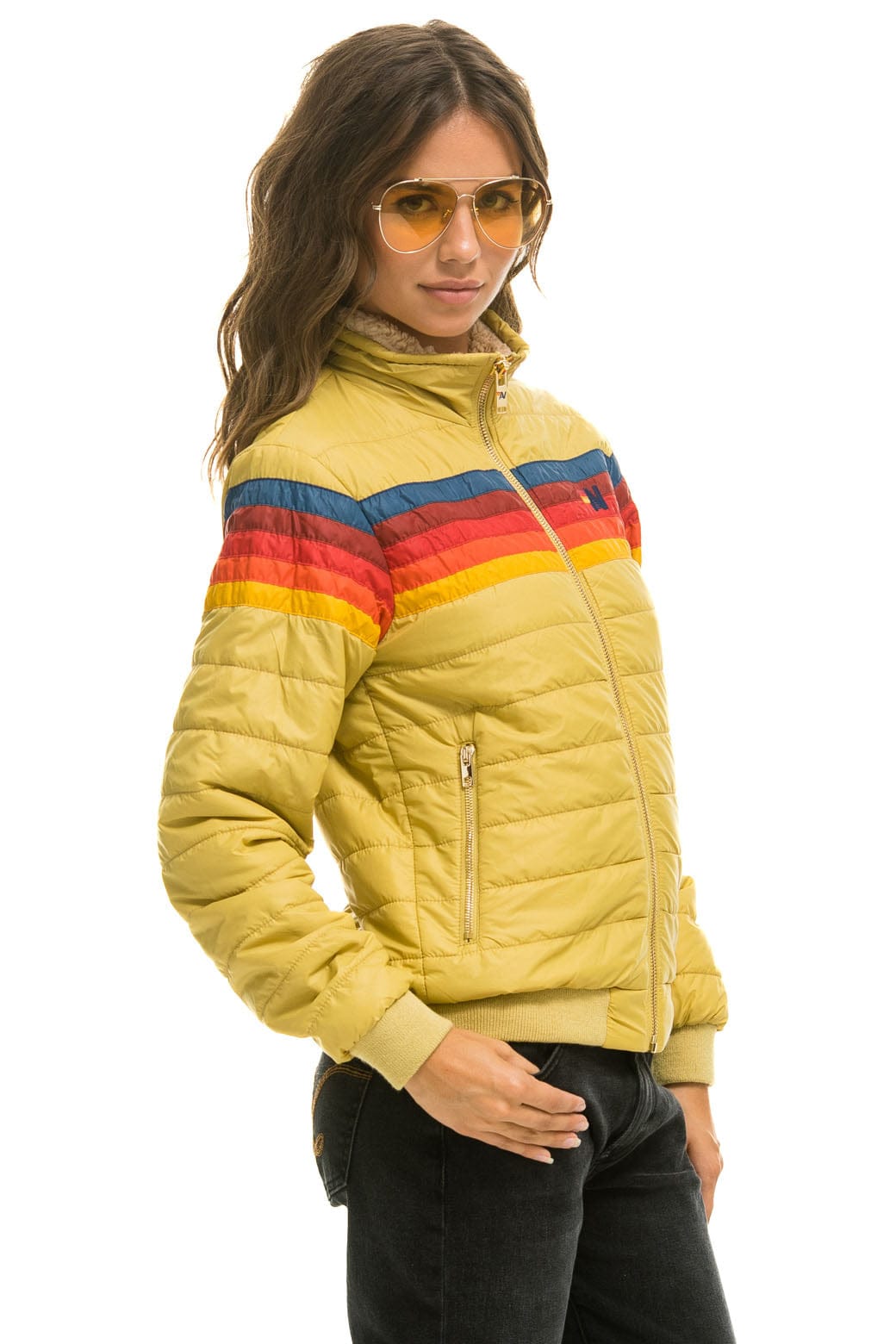 5 STRIPE JACKET - KHAKI