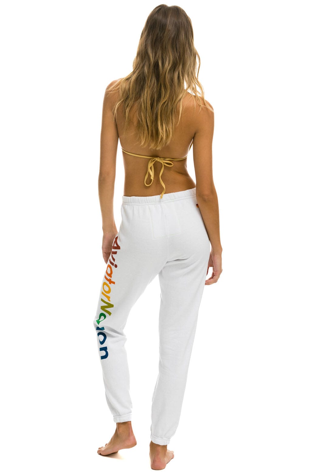 AVIATOR NATION VENICE SWEATPANTS - WHITE