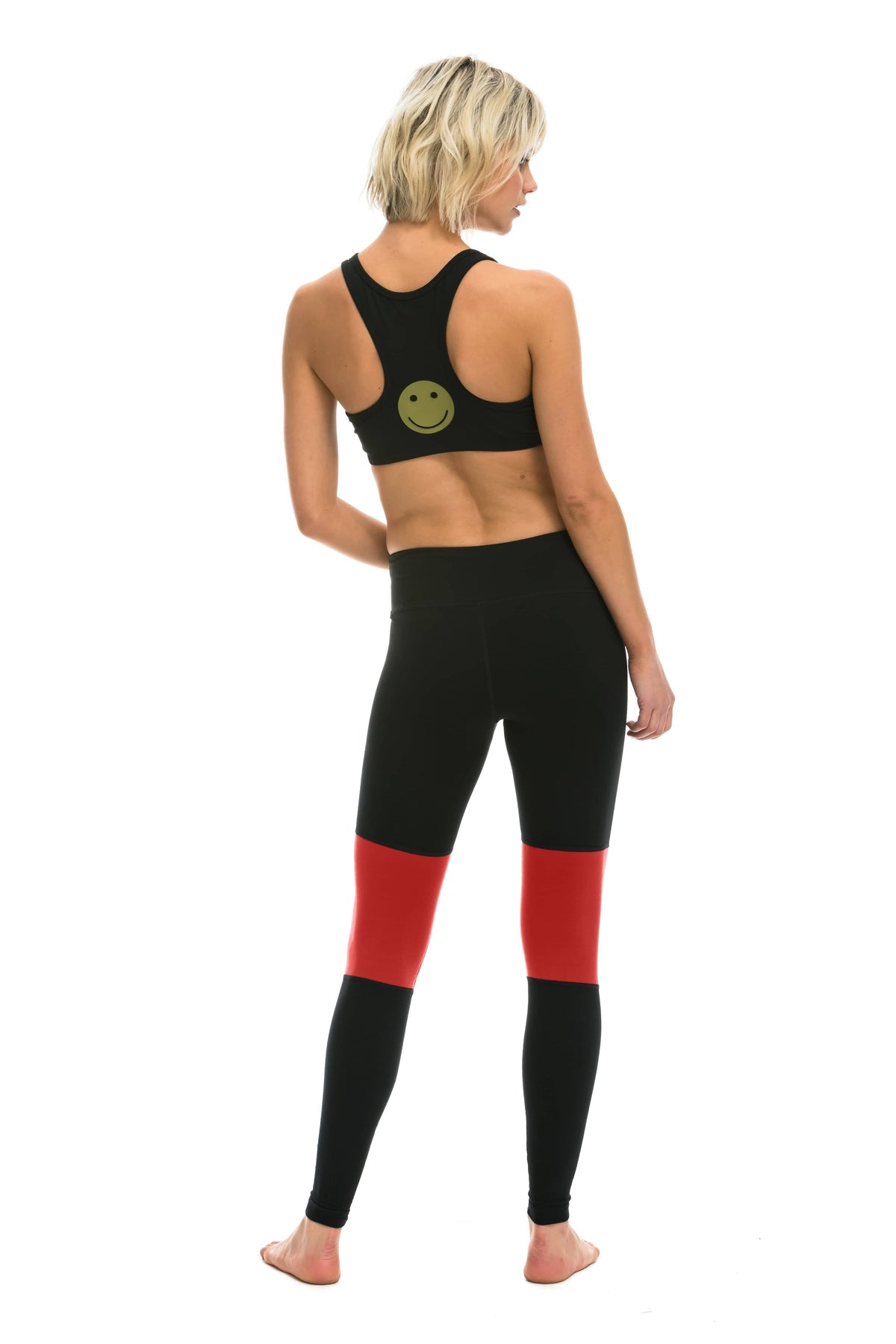 SPRINTER FULL LENGTH LEGGINGS - BLACK RED