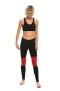SPRINTER FULL LENGTH LEGGINGS - BLACK RED